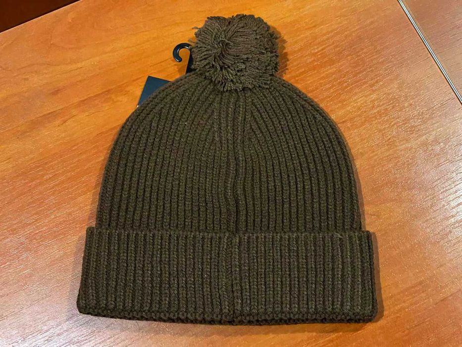 The north face tnf logo box pom beanie шапка оригінал унісекс