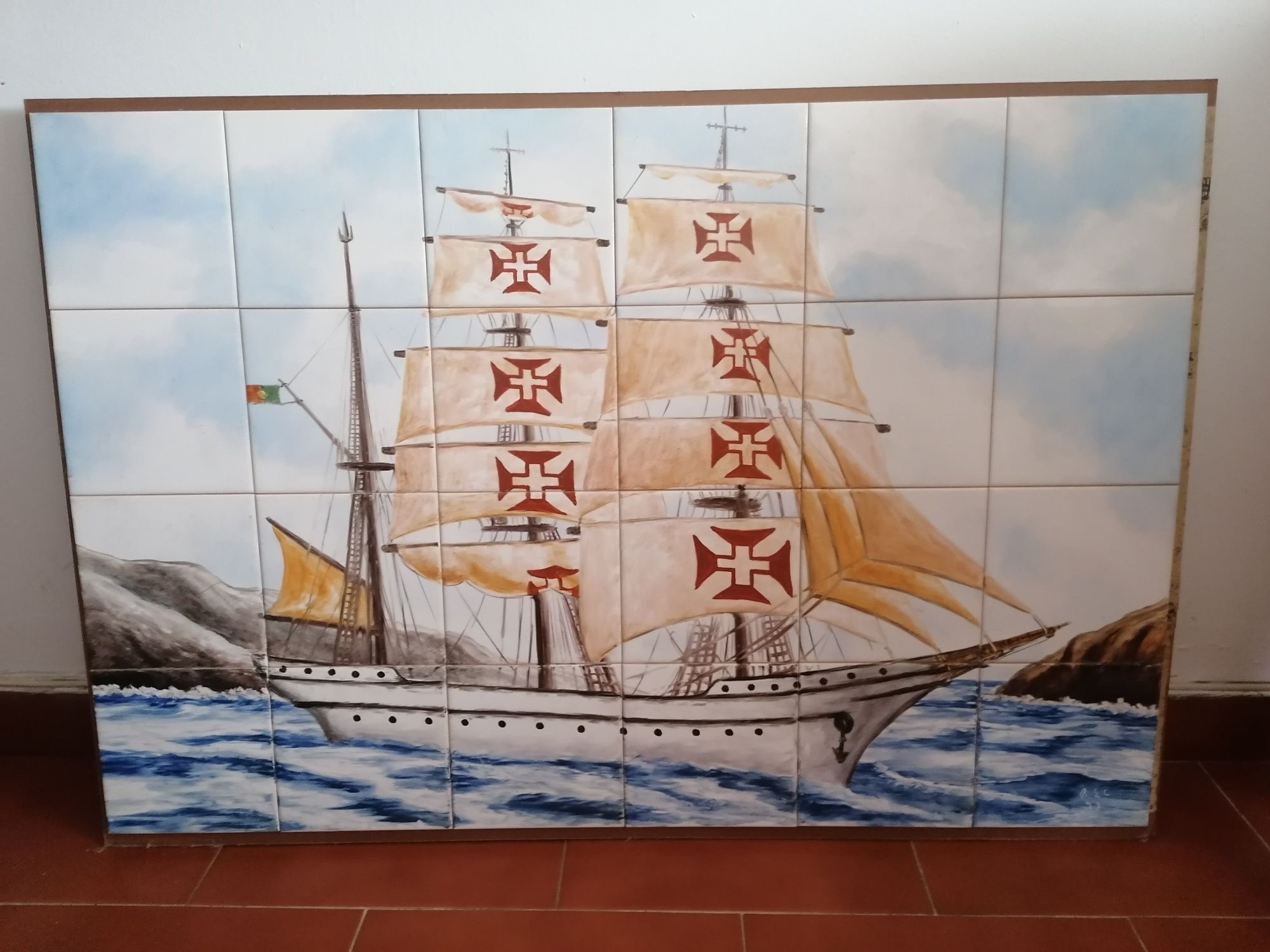 Painel Azulejo Pintado à mão