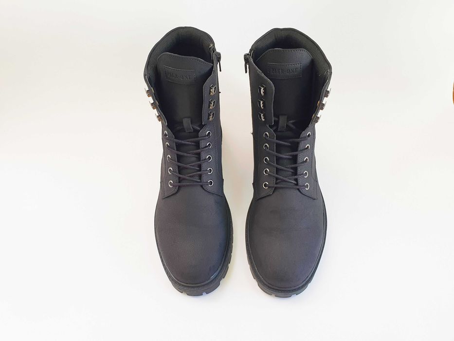Мужские ботинки PIER ONE 45 29.5 см 10.5 UK черные
