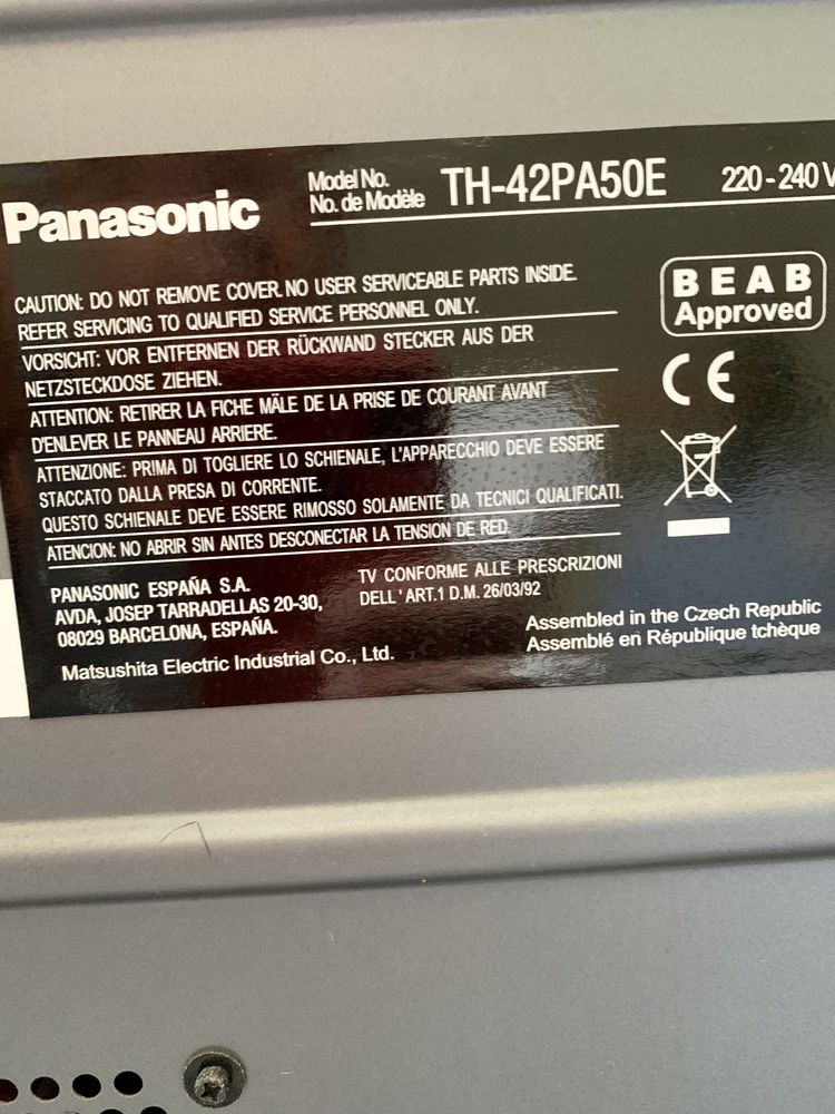 Tv Panasonic para peças