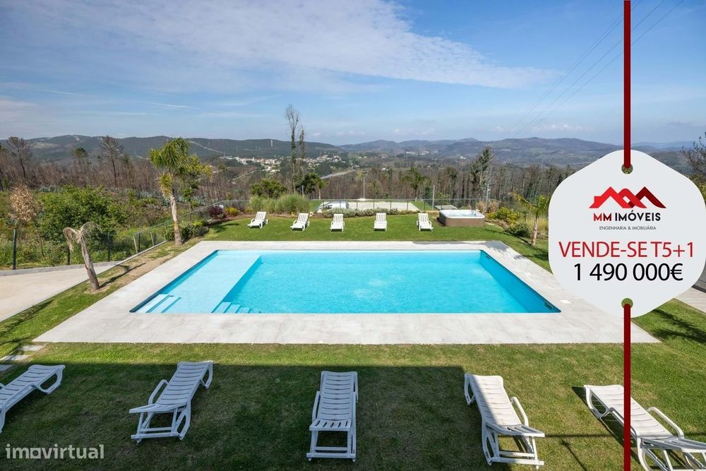 Moradia T5+1 | 4 Frentes | Jardim | Piscina | 5 Suites | Renovada