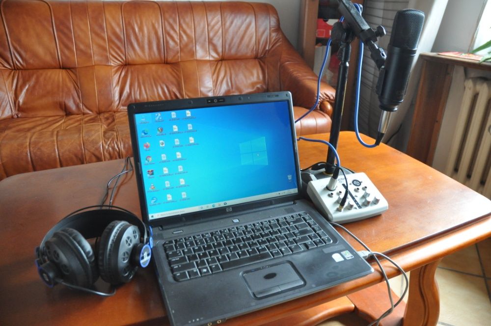 Mobilne Studio Nagrań-Mikrofon MXL,Alesis,Laptop,Słuchawki,kable!