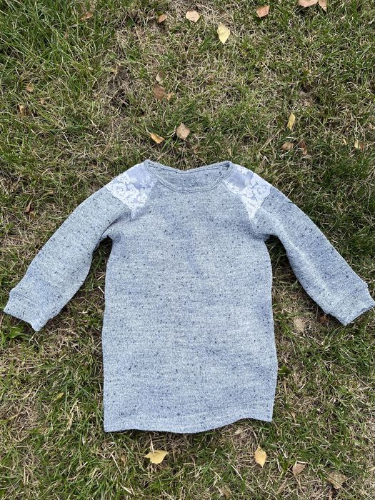 Sweterek szaro-niebieski Mothercare 18-24 mscy, do 92 cm