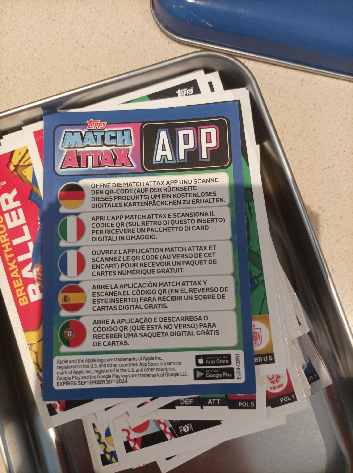 Cartas Topps Match attax UEFA Germany 2024
