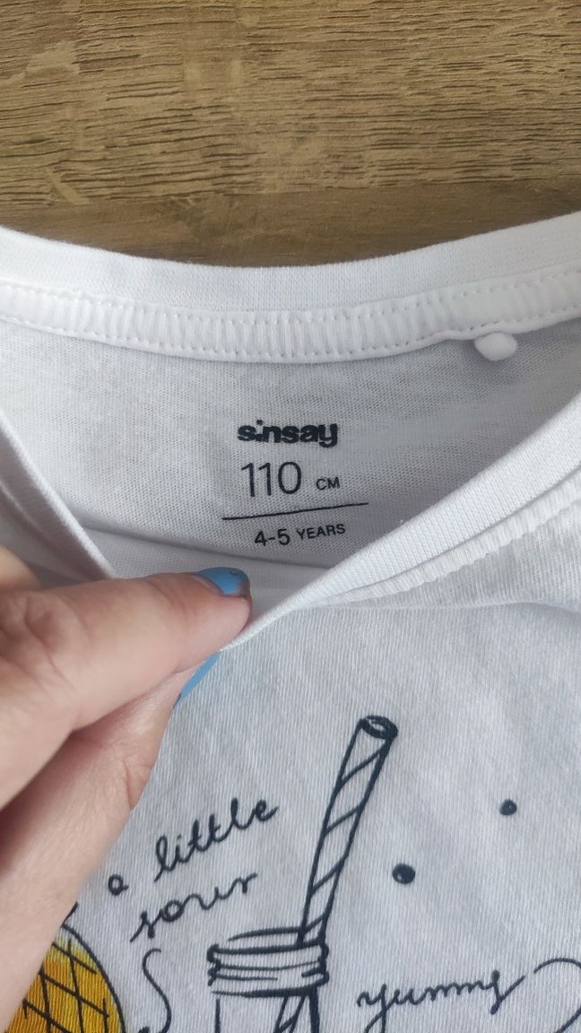 Koszulka dla dziewczynki Sinsay