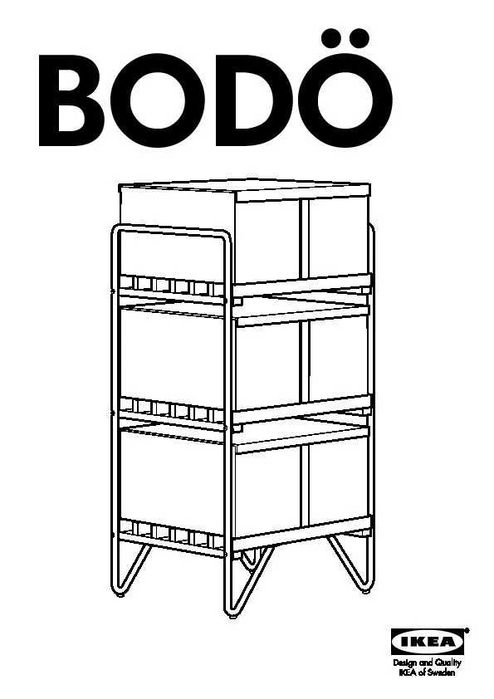 Szafy tekstylne i organizer IKEA BODO