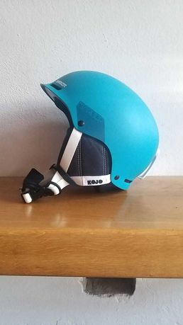 niebieski morski kask narciarski Marker Kojo 51-56 cm snowboardowy