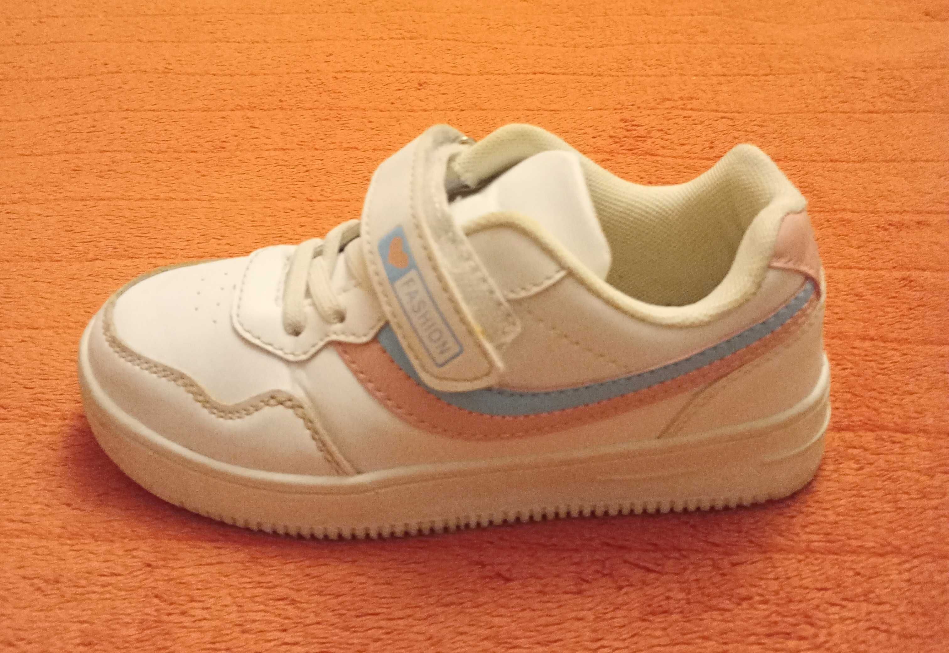 adidasy dziecko trampki buty wiosenne r. 31 białe rzep