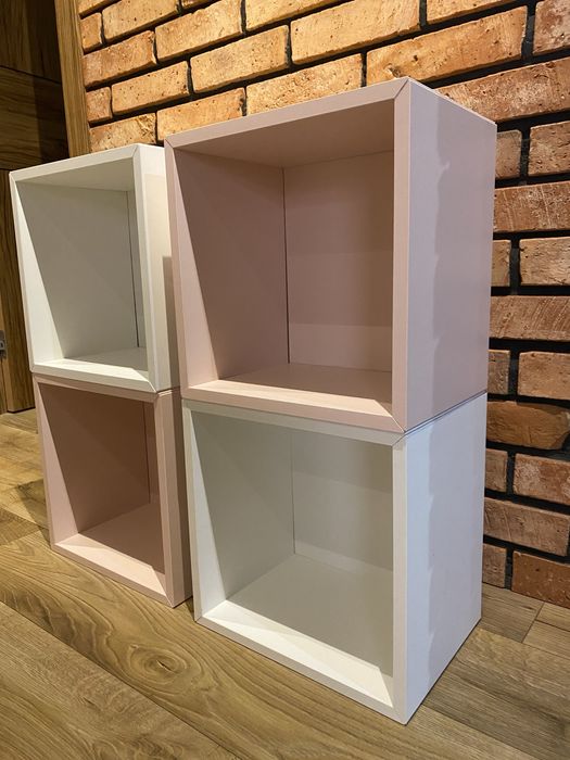 4 półki ścienne w dwóch kolorach