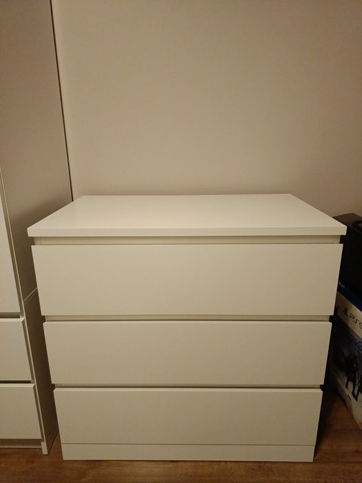 Komoda biała Malm 3 szuflady