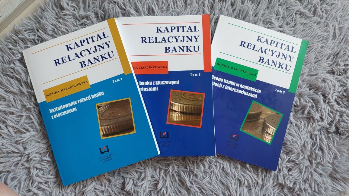 Nowe książki "Kapitał Relacyjny Banku", 3 tomy