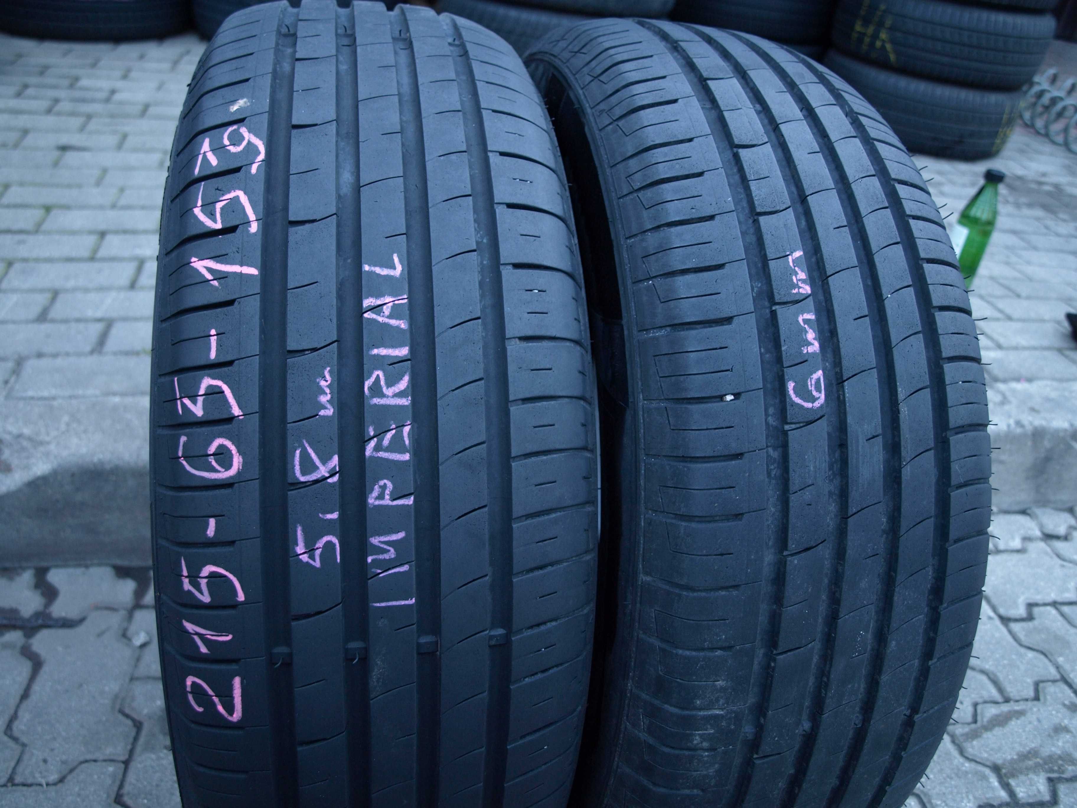 2 szt Letnie opony Imperial 215/65r15 96H 2019 rok