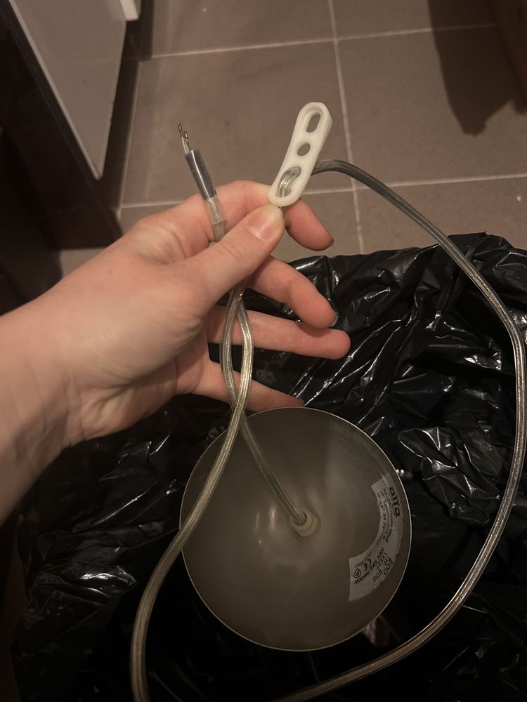 Szklana lampa wisząca na sufit klosz do lampy