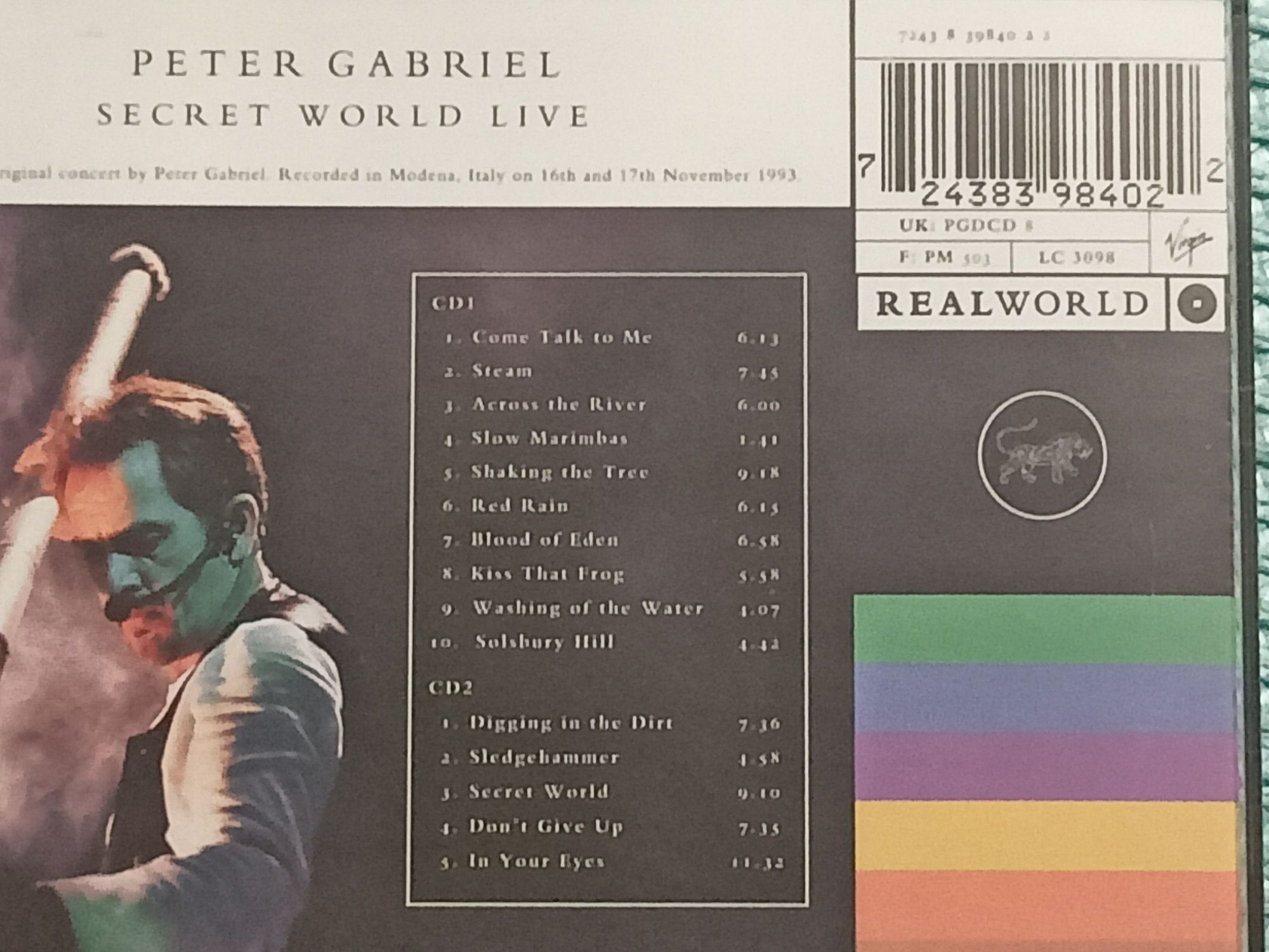 Peter Gabriel - Secret World Live - 2 CD