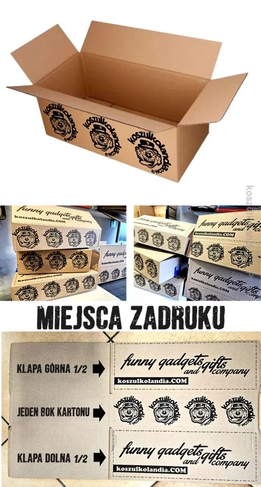 Karton 350x250x80 pudełko klapowe INPOST GABARYT A kartony 35x25x8 z w