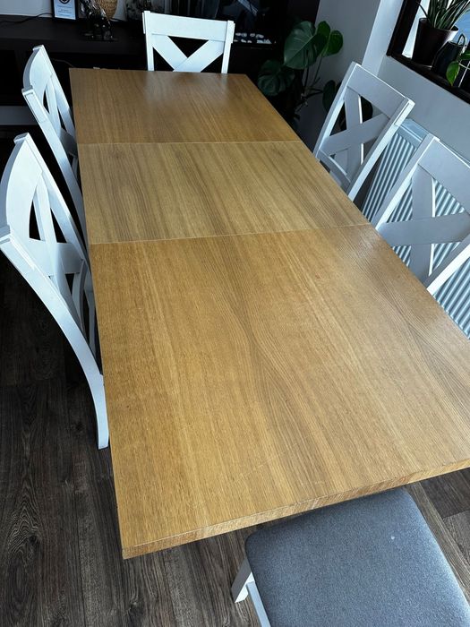 Stół w stylu skandynawskim + 10 krzeseł