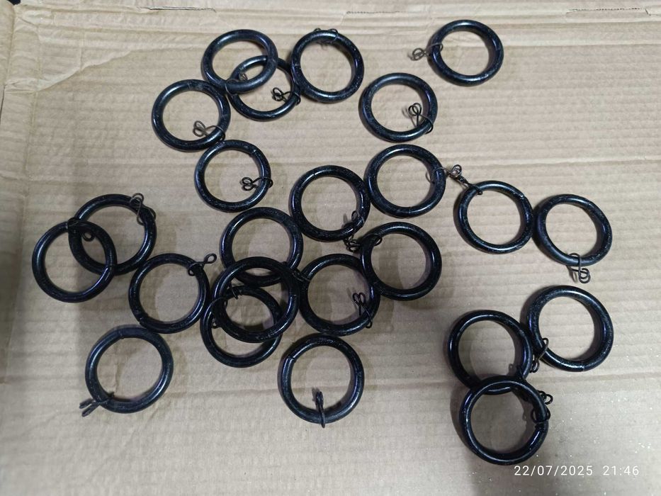 2 Conjuntos de argolas para cortinados