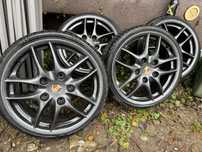 Koła Porsche 17 5x130 7j et55 8.5j et48 + Adaptery 4x100 Vag