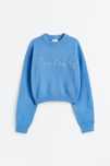 Вишитий короткий джемпер H&M