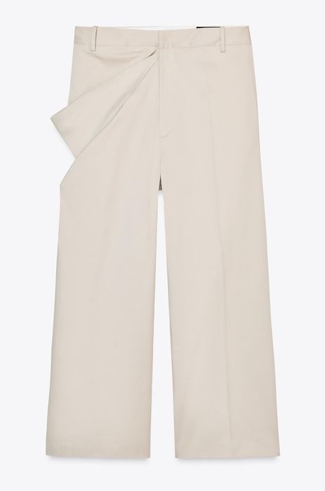 Zara  стильні бавовняні штани із защипами