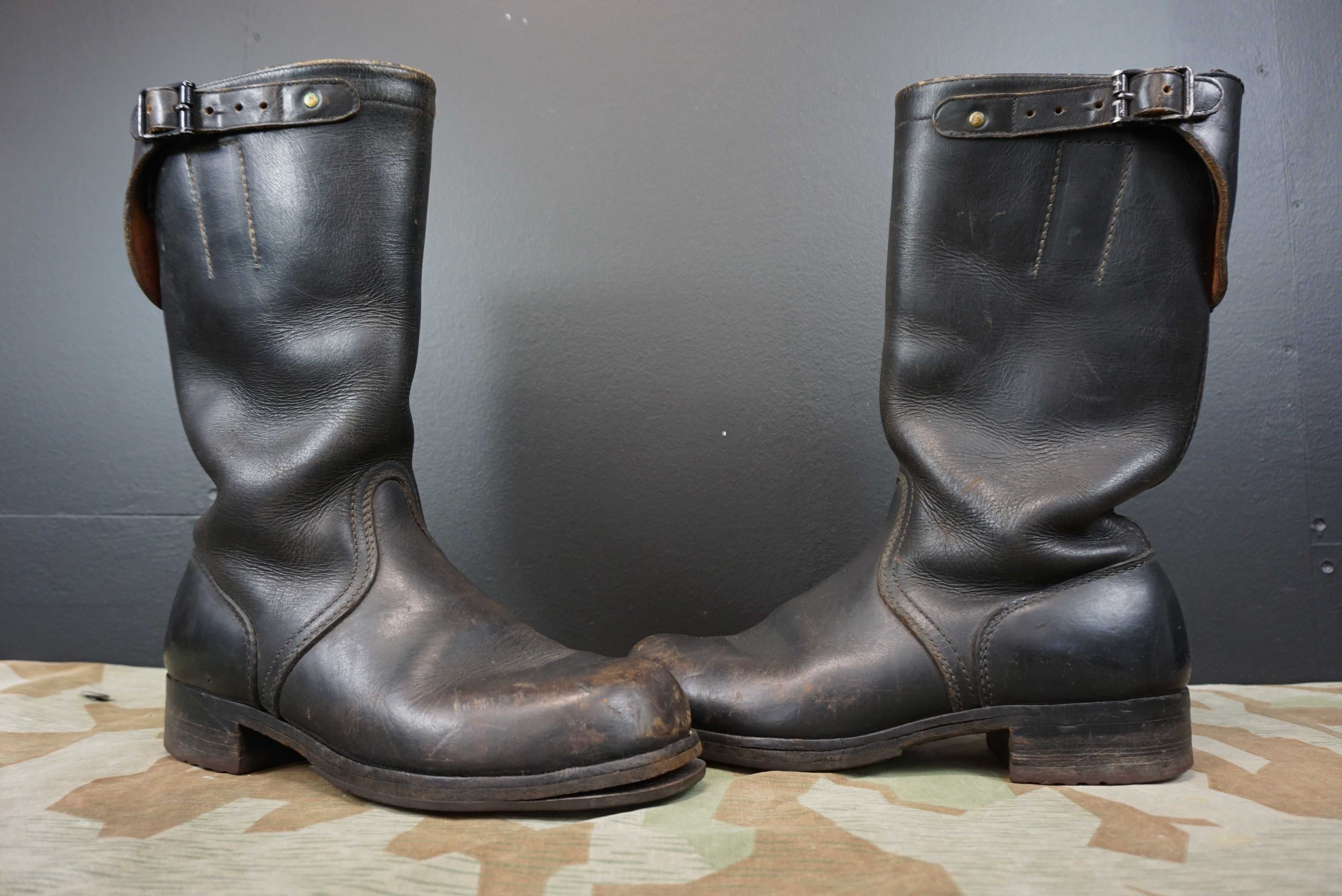 Buty skórzane oficerki Bundeswehra Knobelbecher Schaftstiefel lata50te