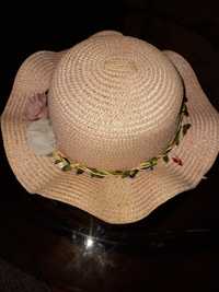 Шляпка, шляпа для девочки плетёная, шляпка для дівчинки плетена