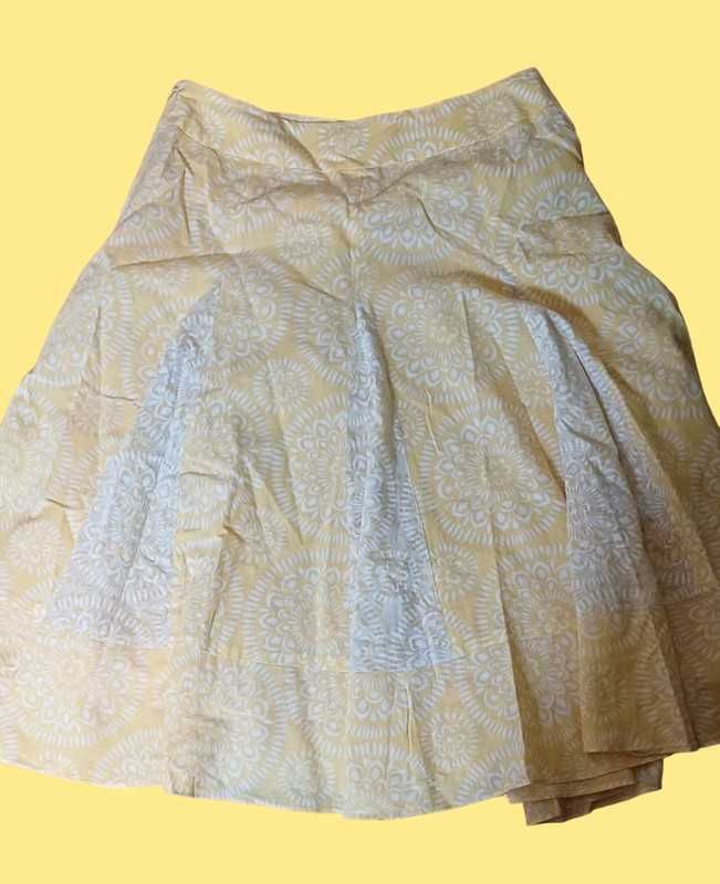 Spódnica jasnożółta Ann Taylor Loft L