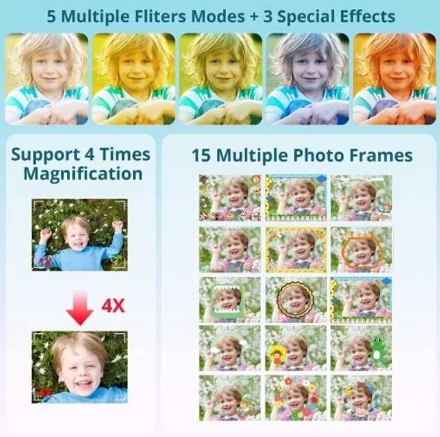 Aparat fotograficzny dla dziecka TEKHOME 1080P HD