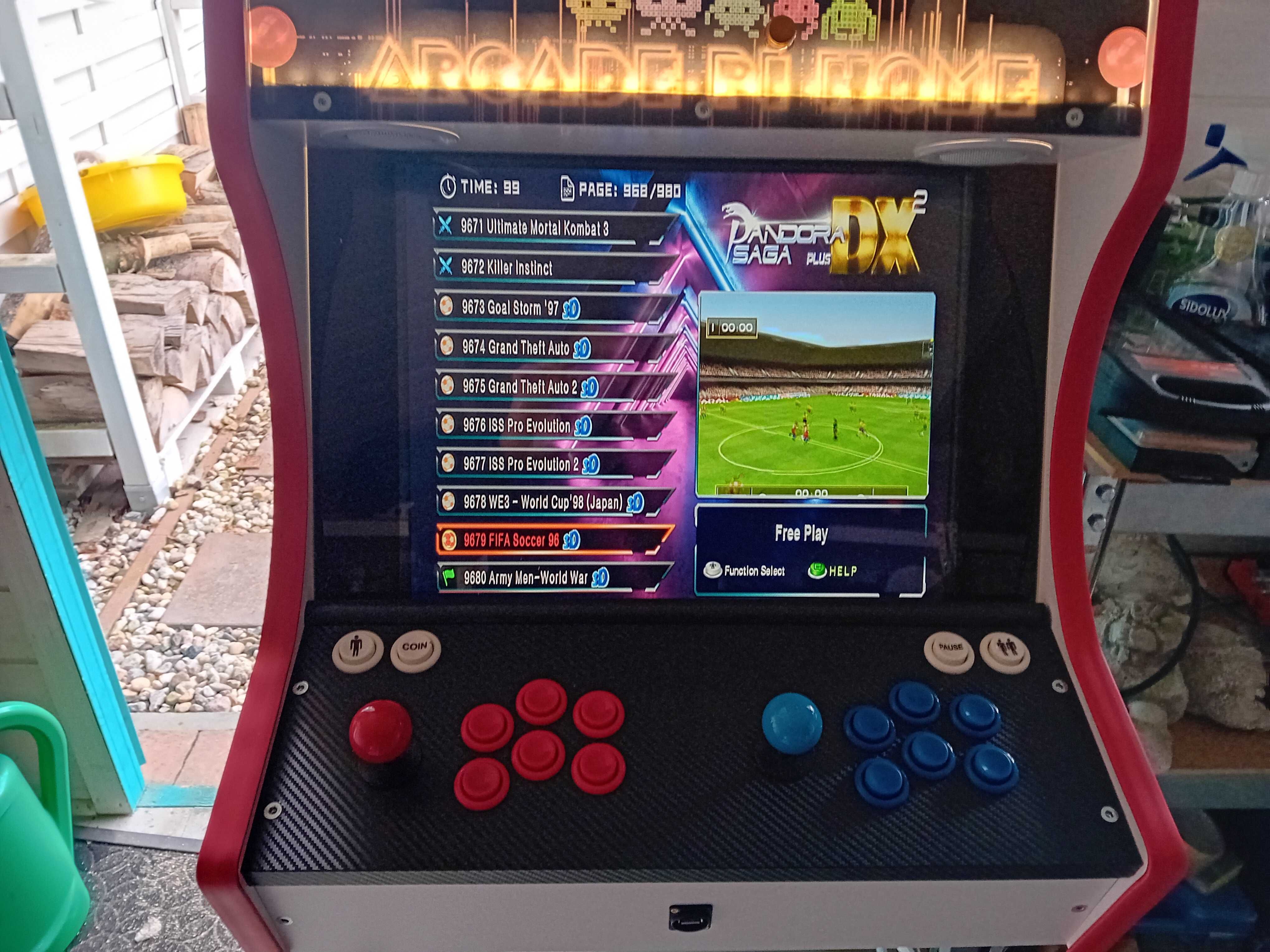 Automat Arcade typu bartop 9800 gier