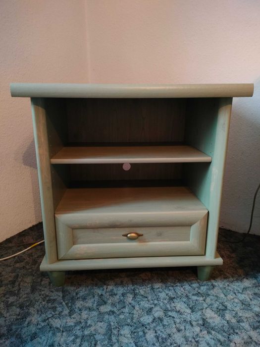 Zestaw mebli Retro Black red white rtv szafa komoda