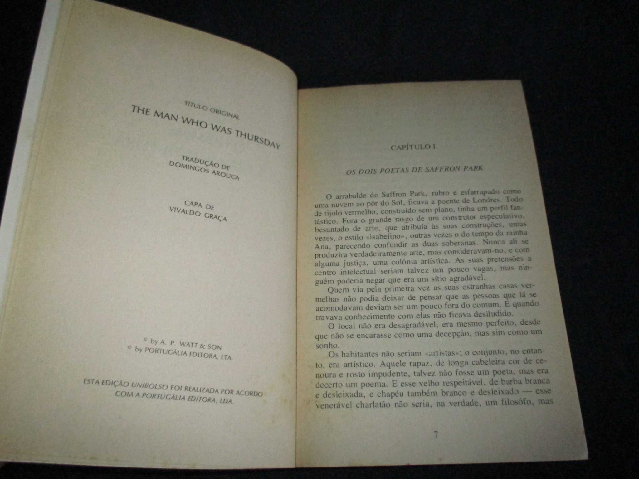 Livro O homem que era 5ª feira Chesterton Unibolso