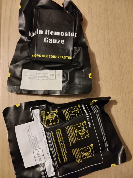 Opatrunek hemostatyczny na ranę PIERWSZA POMOC