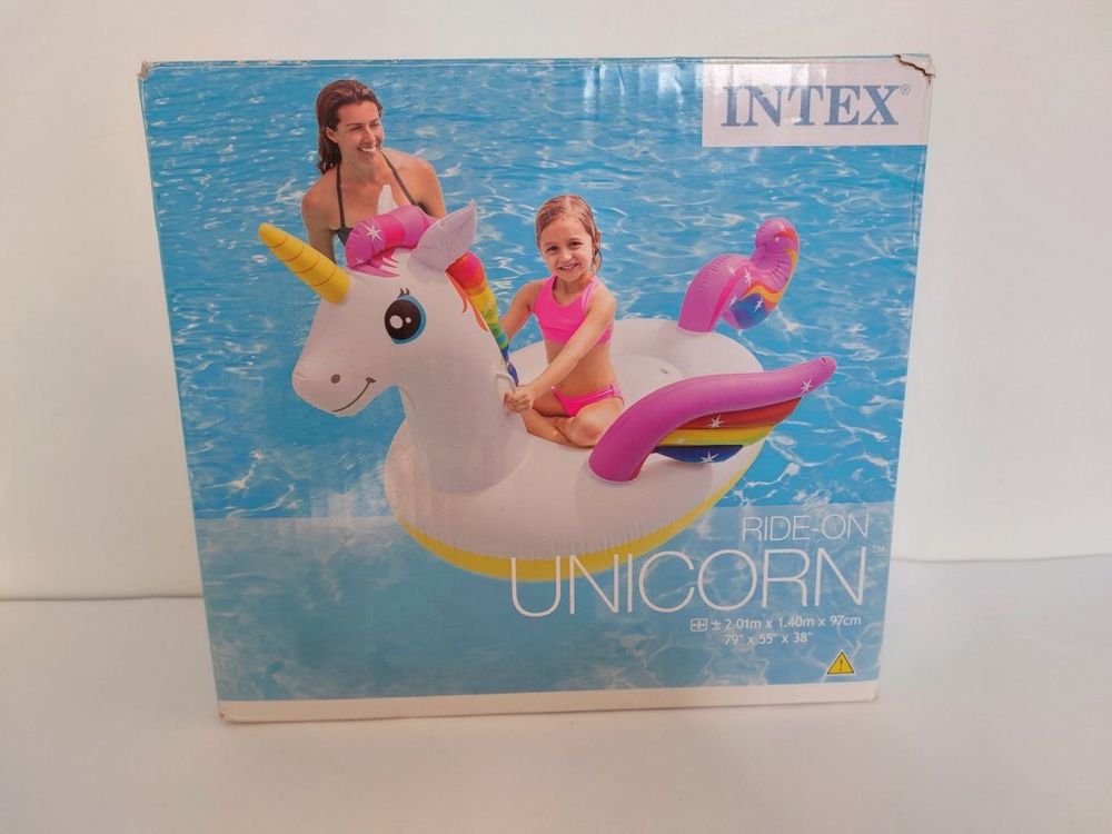 Надувной единорог! Intex unicorn