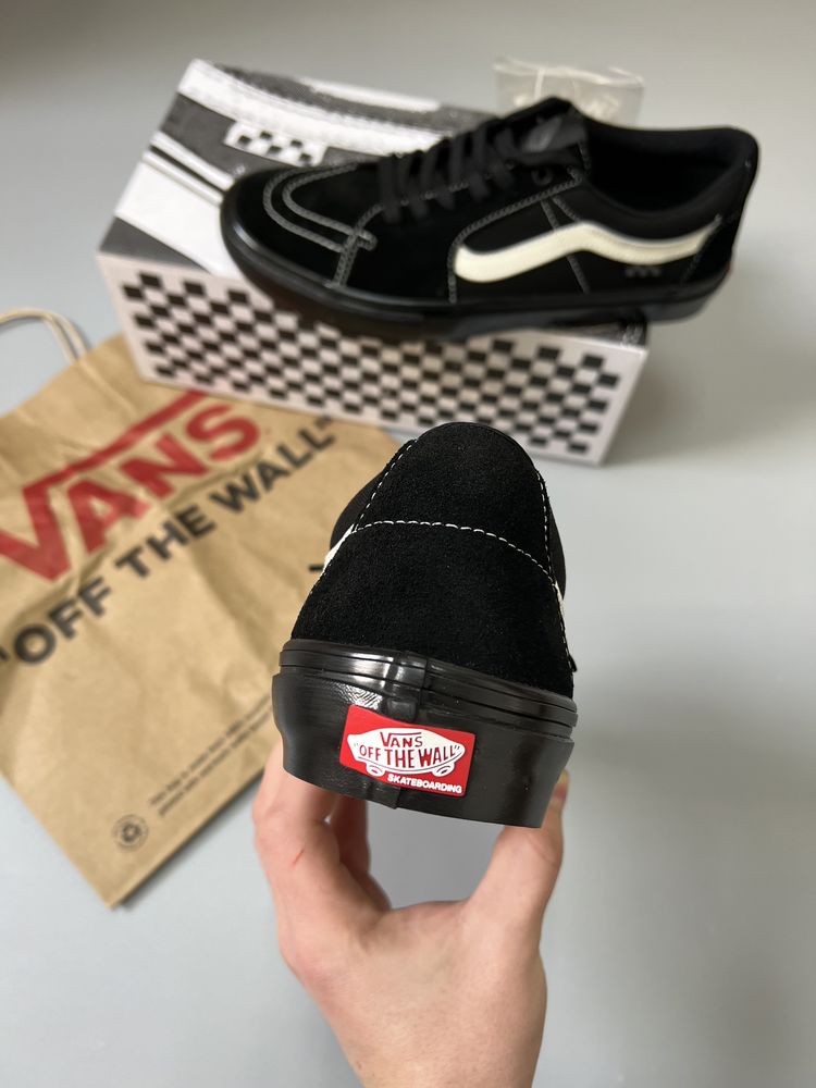 Vans Skate Sk8-Low Black НОВЫЕ оригинал мужские кеды кроссовки венс