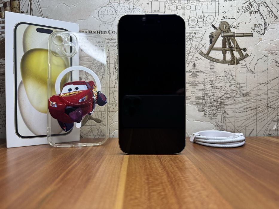 iPhone 15 • GOLD • Jak nowy! • 88% bateria