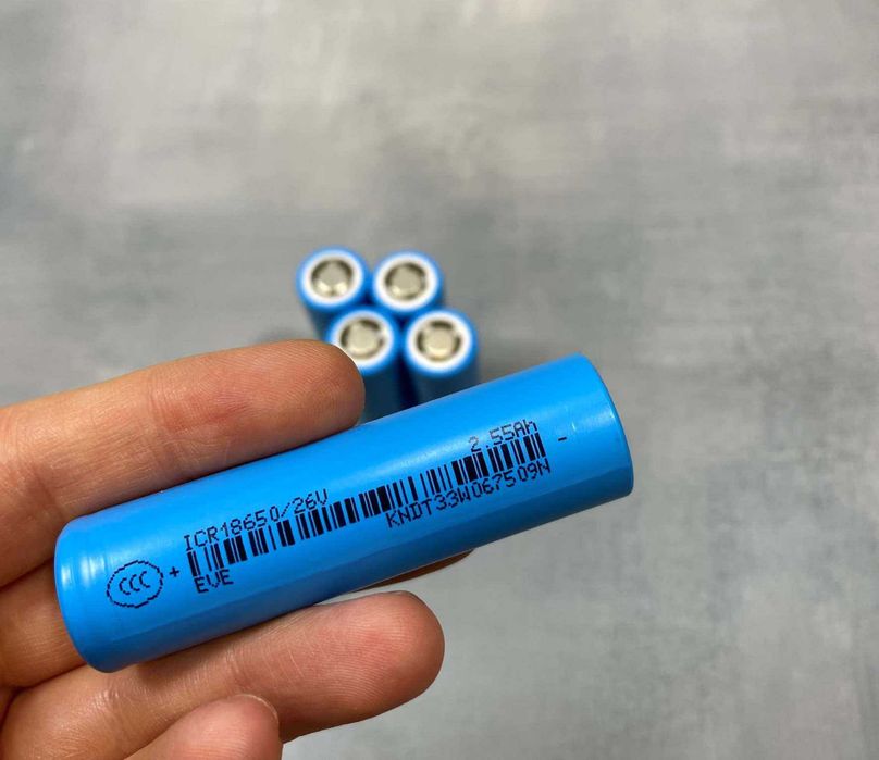 Новый аккумулятор 18650 EVE ICR18650-26V 2550mAh до 8А акумулятор