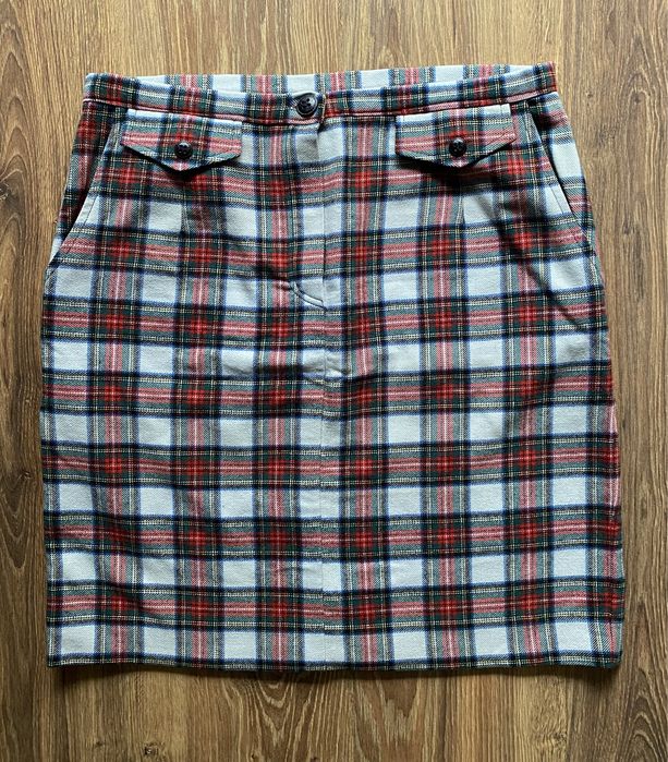 Юбка в клетку шерстяная