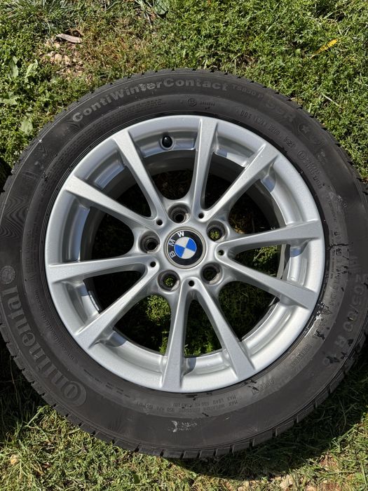 Koła felgi  oem Bmw 5x120 16 opony 205/60/16 continental zimowe