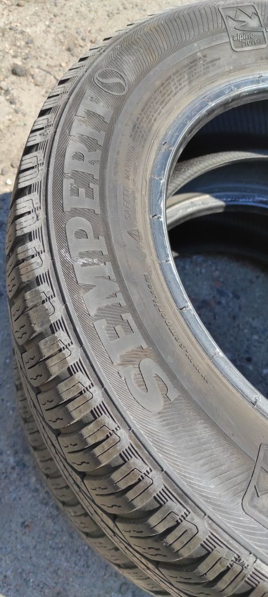 Opony zimowe z 2019r 5mm 195/65/15 Semperit 5N