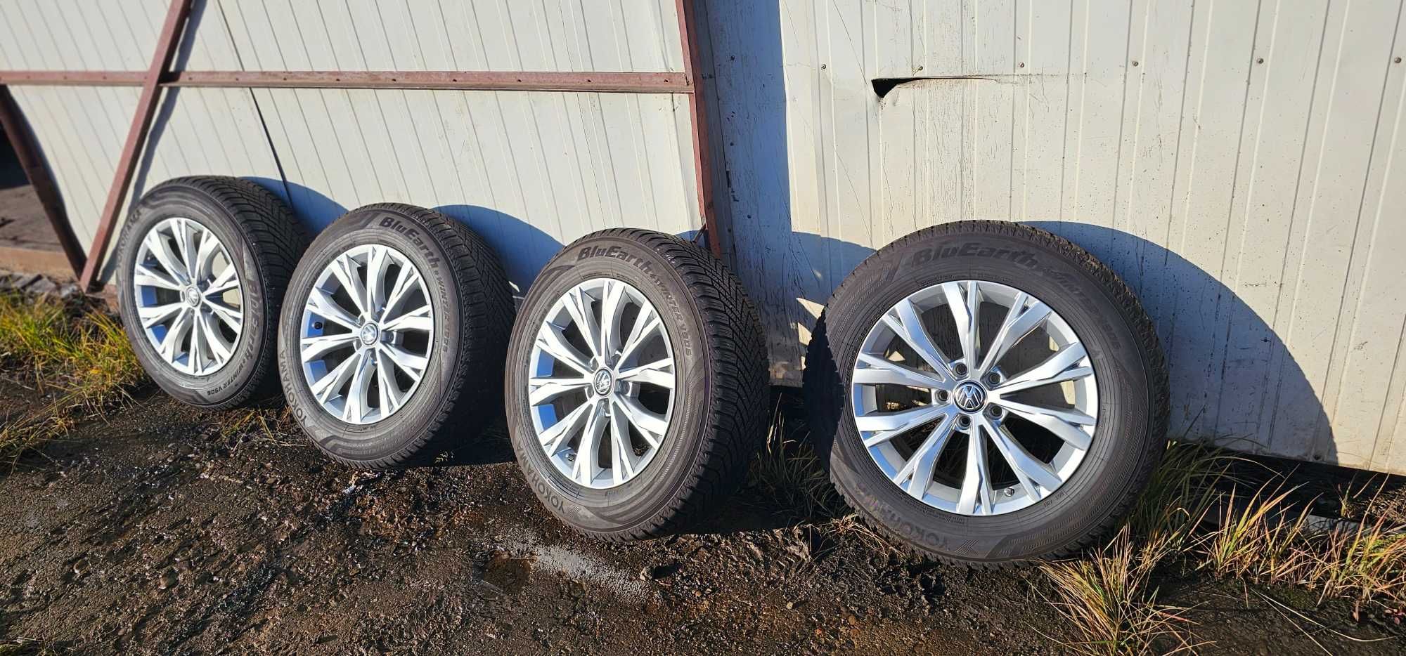 Koła Felgi VW TIGUAN 5x112  NOWE OPONY ZIMOWE 2022r 7MM 215/65 R17