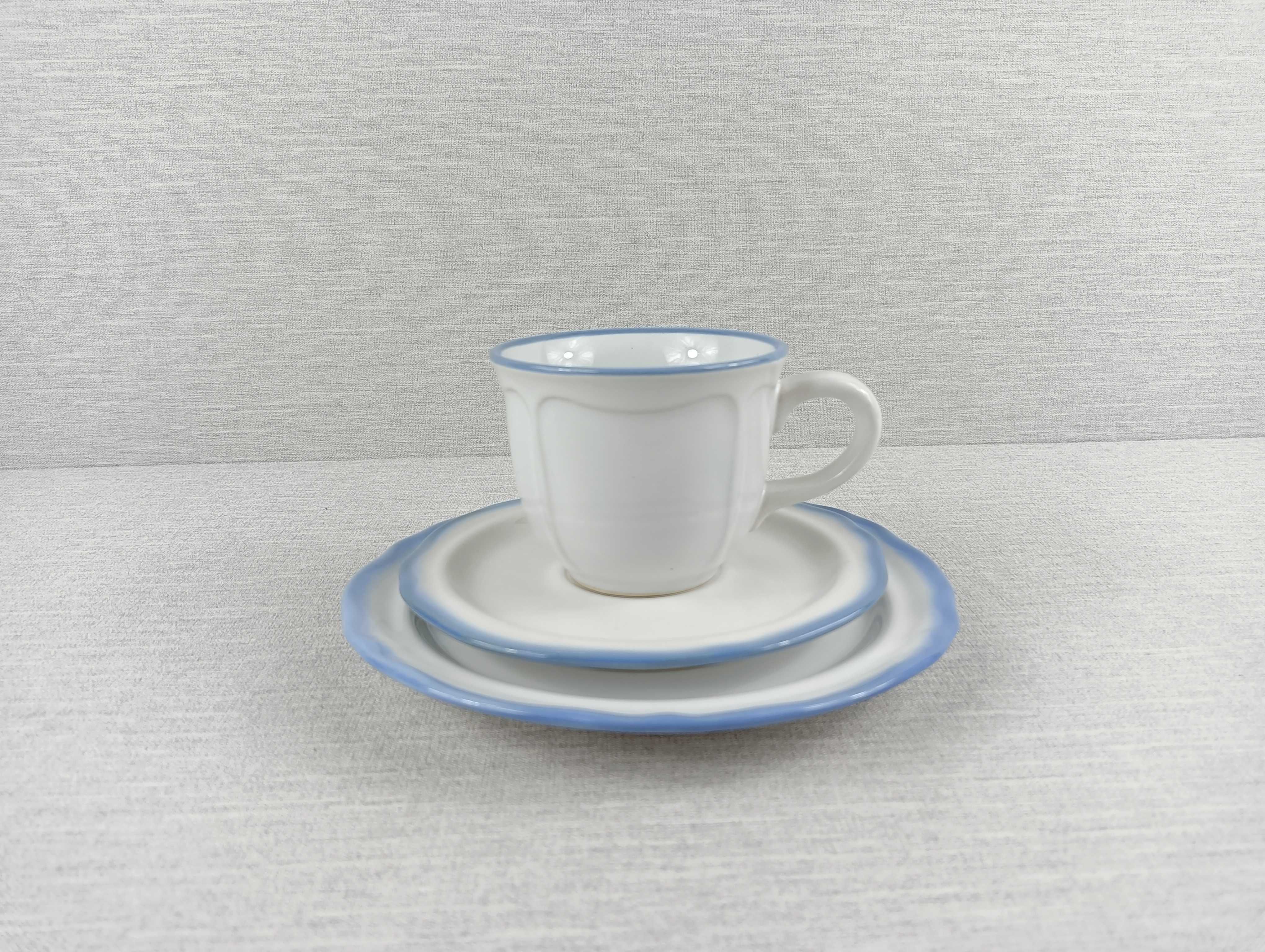 Serwis Pruszków Porcelit Lata po 1956 4 trio plus cukiernica