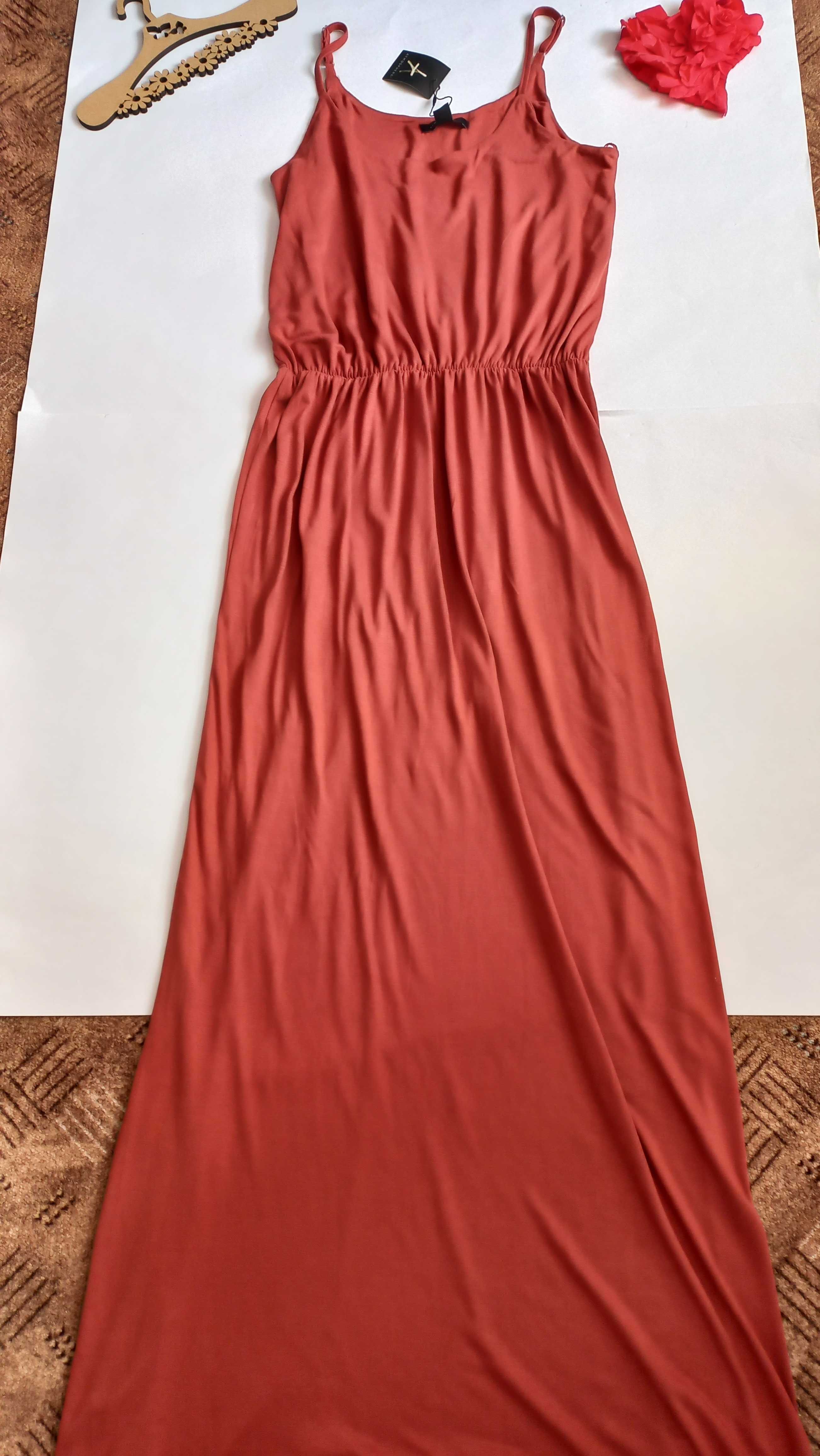 Довга сукня сарафан 50 52 розмір нове  натуральна тканина