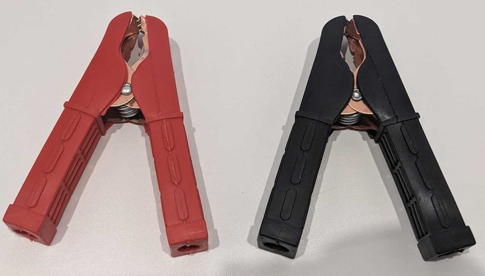 Крокодили для дротів затискачі акумуляторні 104 мм