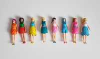 Małe laleczki Barbie Mattel gumowe