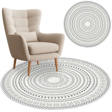 NOWY Dywan okrągły Villago Home NOVA Zenit 200x200 cm orientalny wzór