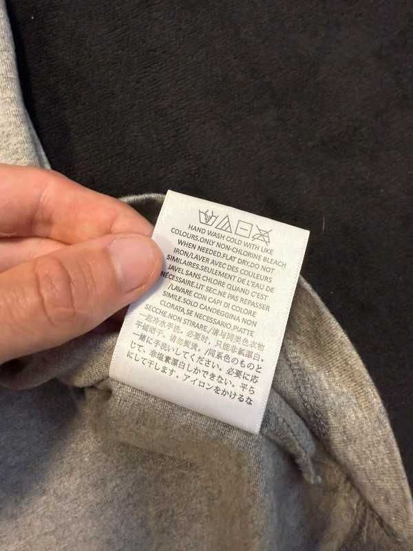 Szara koszulka Fear Of God Essentials Dark Oatmeal - Size XS