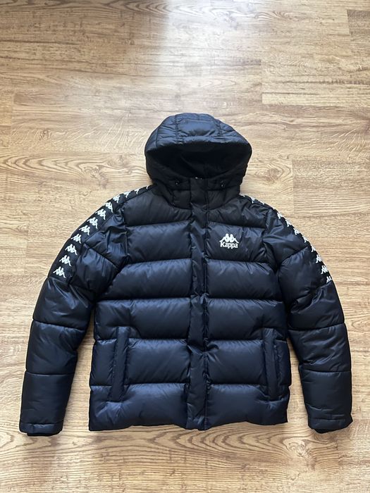 Пуховик kappa на лампасах