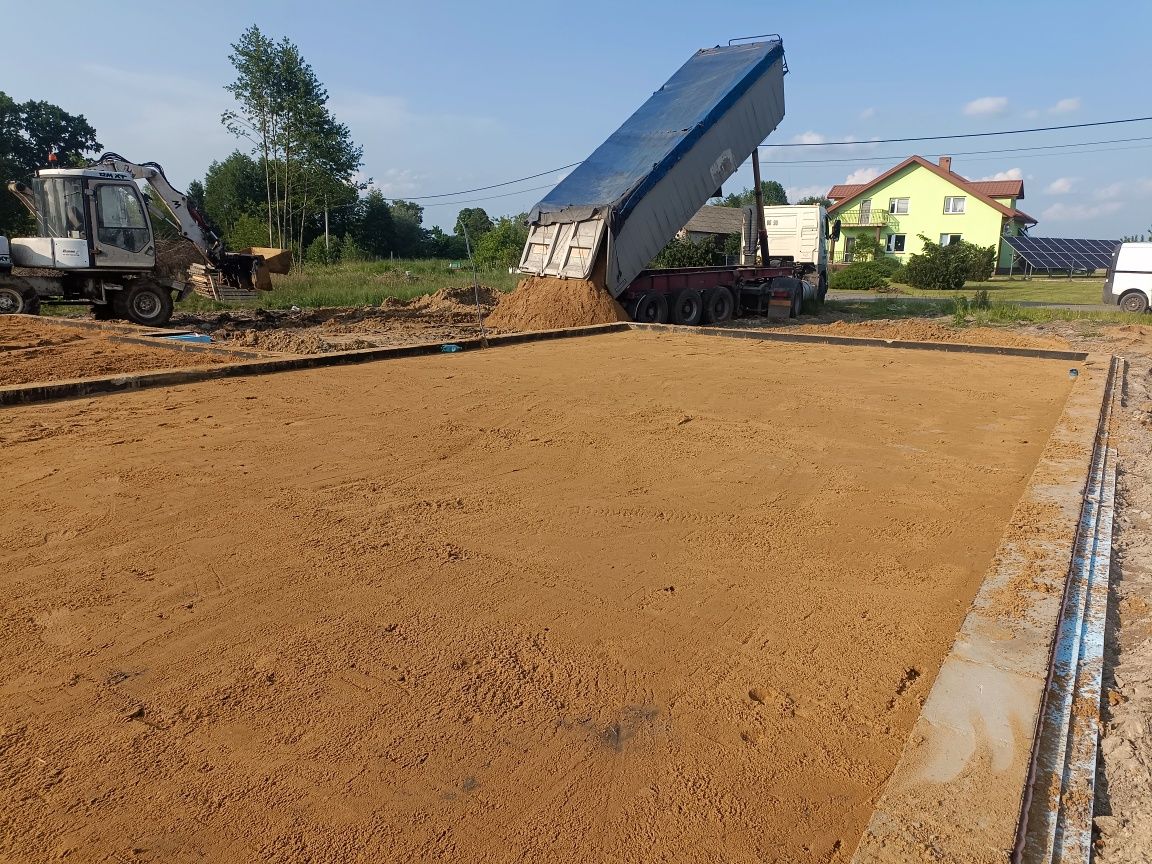 Żwir transport piasek torf ziemia  piach Do murowania do zasypki