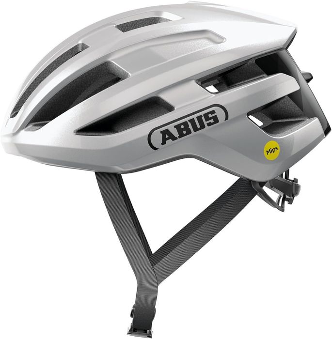 ABUS Kask szosowy PowerDome MIPS M (54-58 cm) srebrny (gleam silver)