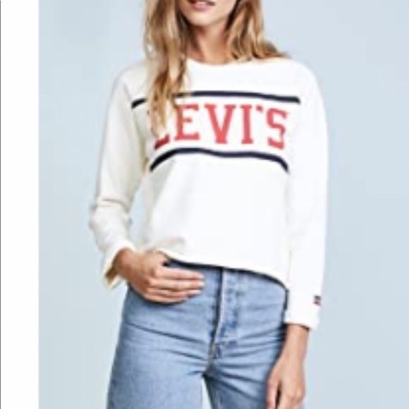 LEVI’S (M) Cropped Sweatshirt Short укороченный свитшот лонгслив кофта